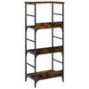 vidaXL Bookshelf Smoked Oak 50x33x117.5 cm Engineered Wood