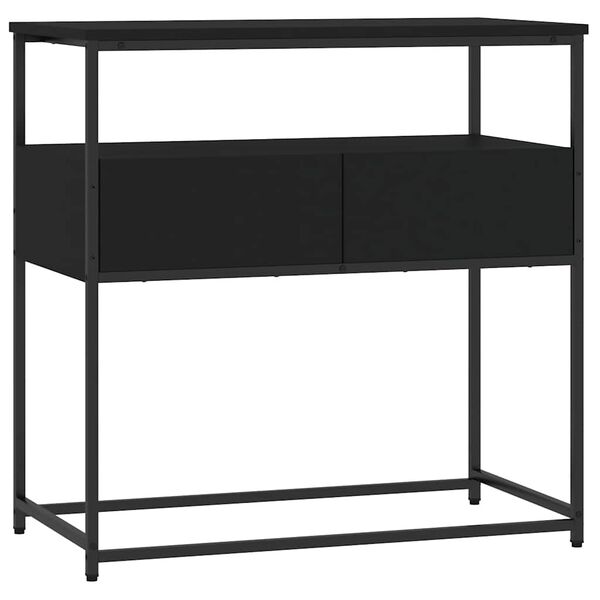vidaXL Console Table Black 75x40x75 cm Engineered Wood