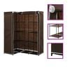 vidaXL Corner Wardrobe Brown 130x87x169 cm