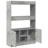 vidaXL Highboard&nbsp;Concrete Grey 92x33x140 cm Engineered Wood