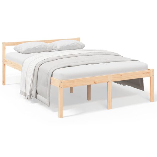 vidaXL Senior Bed without Mattress 135x190cm Double