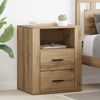 vidaXL Bedside Cabinet Artisan Oak 35 x 50 x 60 cm Engineered Wood