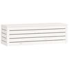 vidaXL Storage Box White 109x36.5x33 cm Solid Wood Pine