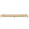 vidaXL Bed Frame without Mattress Sonoma Oak 140x190 cm Engineered Wood