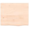vidaXL Bathroom Countertop 60x50x(2-4) cm Untreated Solid Wood