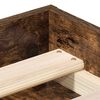 vidaXL Bed Frame without Mattress Smoked Oak 90x190 cm Single
