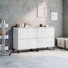 vidaXL Sideboards 2 pcs High Gloss White 60x35x70 cm Engineered Wood