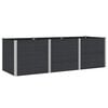 vidaXL Garden Raised Bed Black 300 x 100 x 91 cm WPC and Aluminium