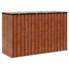 vidaXL Garden Storage Box Brown 214 x 82 x 132 cm Steel