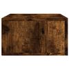 vidaXL Wall-mounted Bedside Cabinet Smoked Oak 35x35x20 cm