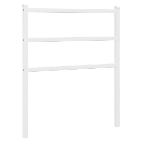 vidaXL Metal Replace Headboard White 80 cm