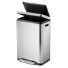 EKO Pedal Bin X-Cube 45 L Matte Silver
