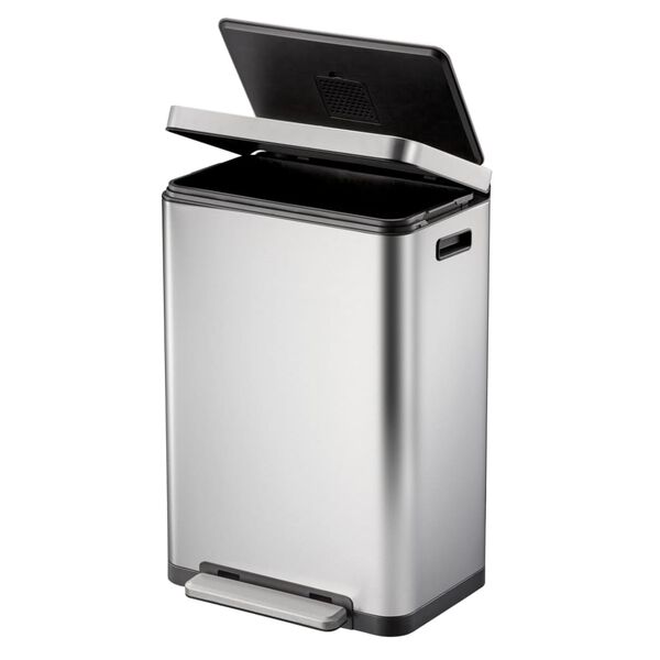 EKO Pedal Bin X-Cube 45 L Matte Silver