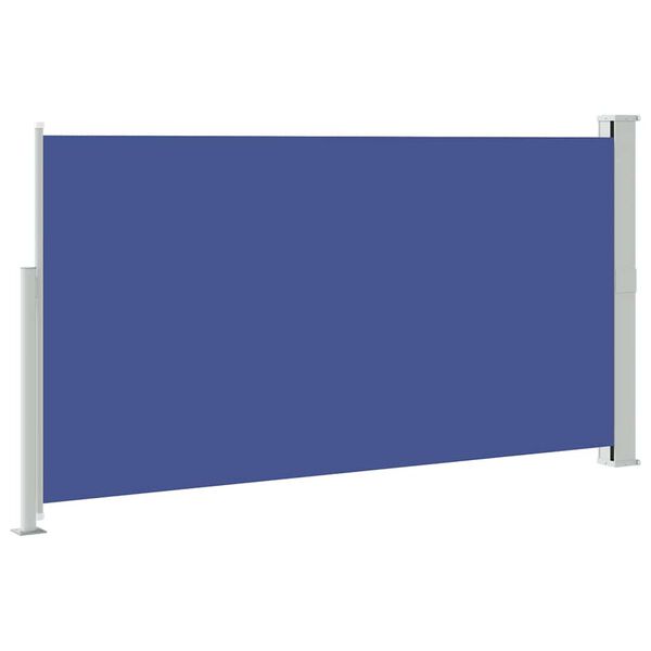 vidaXL Patio Retractable Side Awning 170x300 cm Blue