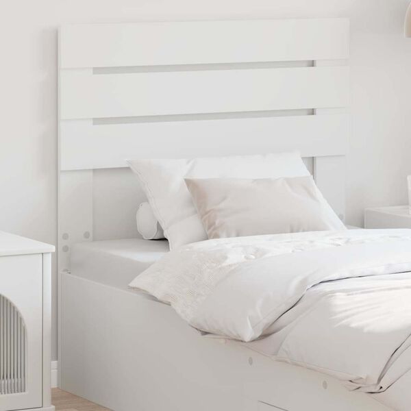 vidaXL Headboard with Headboard White 90 cm Engineered wood