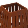 vidaXL Fire Pit Brown 50 x 50 x 70 cm Weathering Steel