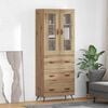 vidaXL Highboard Cabinet with Shelf 2 pcs Artisan Oak Engineered Wood