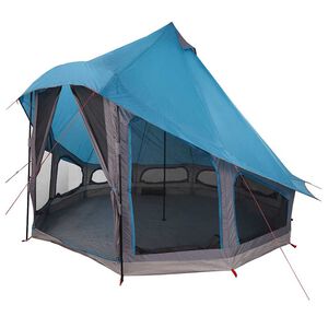 vidaXL Family Tipi Tent Tipi with Roof Blue 404 x 370 x 270 cm