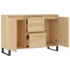 vidaXL Sideboard Sonoma Oak 101.5x35x70 cm Engineered Wood