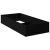 vidaXL Bed Surround for Adjustable Bed Base Black Oak 70 x 200 cm