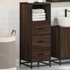 vidaXL Bathroom Cabinet Brown Oak 35x37.5x100 cm Engineered Wood