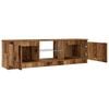 vidaXL TV Cabinet with LED Lights Old Wood 120x30x36 cm Engineered Wood