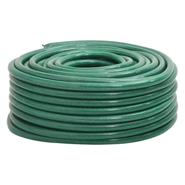 vidaXL Garden Hose Green 1" 100 m PVC