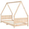 vidaXL Kids Bed Frame 90x190 cm Solid Wood Pine