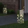 vidaXL Solar LED Pathway Light 2 pcs Stainless Steel Stainless Steel