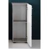 Trendteam Storage Floor Cabinet Nano White and Cement Grey