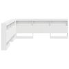 vidaXL Storage Headboard with Shelf White 200 cm Engineered Wood