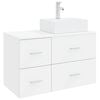 vidaXL Bathroom Furniture Set 2 pcs White Engineered Wood