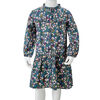 Kids' Dress with Long Sleeves Dark Blue 104