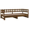 vidaXL Pull-out Day Bed without Mattress Honey Brown 2x(90x200) cm