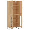 vidaXL Highboard Sonoma Oak 69.5x34x180 cm Engineered Wood