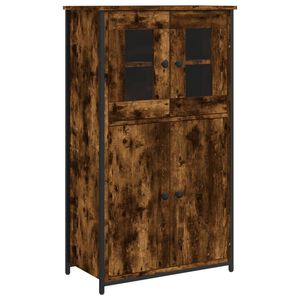 vidaXL Highboard Smoked Oak 62x32x106.5 cm Engineered Wood