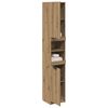 vidaXL Bathroom Cabinet Artisan Oak 32x34x188.5 cm Engineered Wood