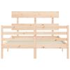 vidaXL Bed Frame without Mattress 140x190 cm Solid Wood
