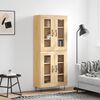 vidaXL Highboard Sonoma Oak 69.5x34x180 cm Engineered Wood