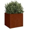 vidaXL Planter 32x30x29 cm Corten Steel