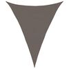 vidaXL Sunshade Sail 160 g/m&sup2; Anthracite 3x4x4 m HDPE