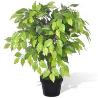 vidaXL Artificial Dwarf Ficus with Pot 60 cm