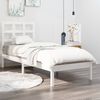 vidaXL Bed Frame without Mattress White 90x190 cm Single Solid Wood