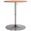 vidaXL Bar Table Ø60x89.5 cm Solid Wood Beech