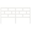 vidaXL Bed Headboard White 186x4x100 cm Solid Wood Pine