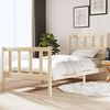 vidaXL Bed Frame without Mattress Single Solid Wood