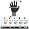 vidaXL Work Gloves 12 pcs Grey and Black 7 / S Polyester