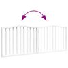 vidaXL Dog Gate Foldable 2 Panels White 160 cm Poplar Wood