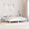 vidaXL Bed Frame White 180 x 200 cm Solid Pine wood