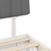 vidaXL Bed Frame with Upholstered Headboard Light Grey 120 x 190 cm